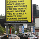 The new billboards stress the importance of not being an unbelievable asshole, and paying attention.
